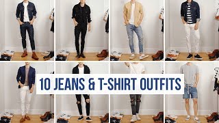 10 Easy Ways to Style Jeans with T-Shirts | Men’s Fashion | Casual Outfit Ideas 23 CIXV1C