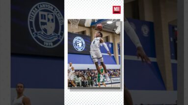 How Bronny James trains arm day at the gym #triceps #menshealth